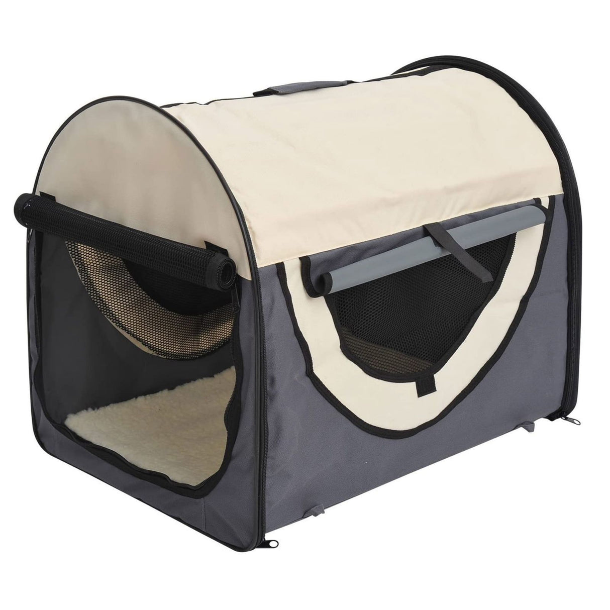 easycomfort easycomfort trasportino per cani pieghevole grigio 61x46x51cm ean 8054111845717