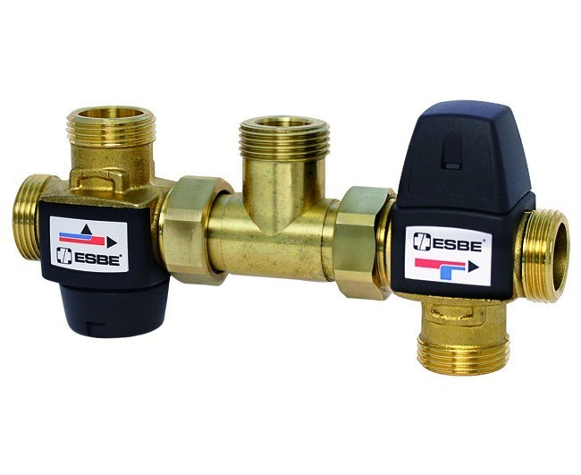 esbe kit per integrazione solare termico esbe antiscottatura dellacqua uscente regolazione 35 60c 1 taratura dev fissa 45c cod 315210 ean 7330193043236