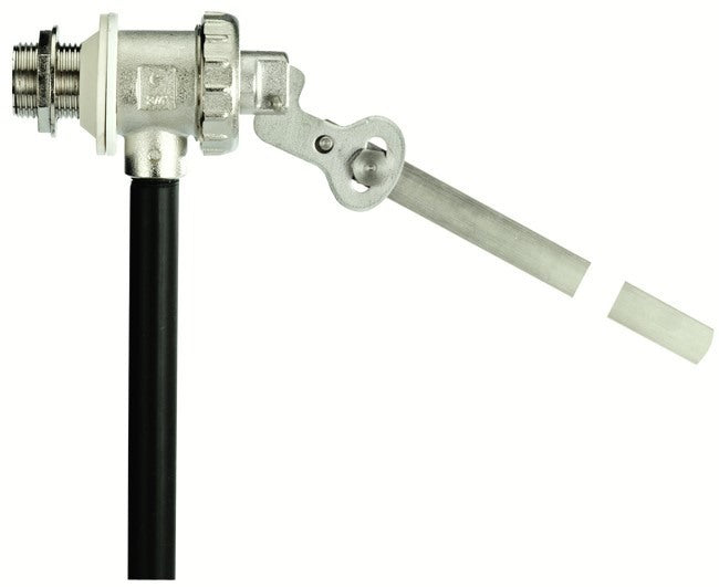 f a r g galleggianti galleggiante silenzioso regolabile farg in ottone stampato completo di tubo scarico con asta piatta modello 1 codice gall1br ean 8034077642179