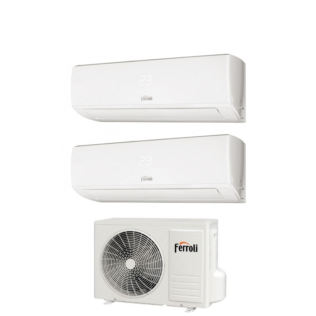 ferroli offerta climatizzatore condizionatore ferroli dual split inverter serie gold 3 2 77 con 18 2 r 32 70007000
