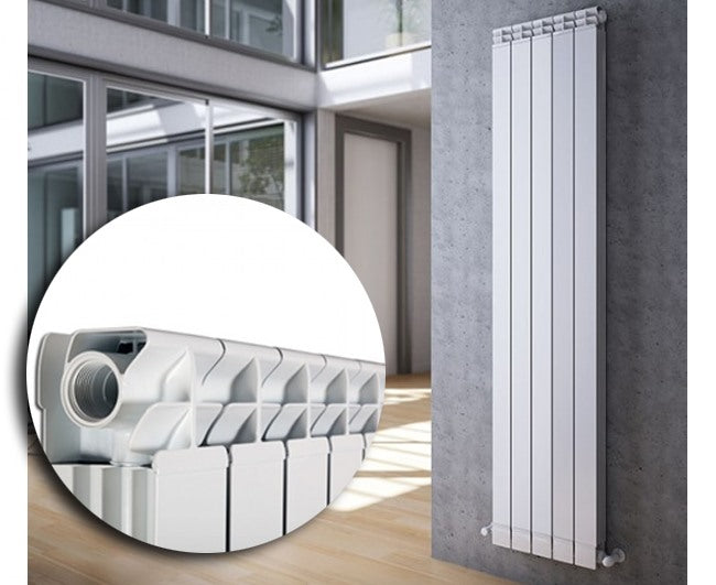 fondital radiatore fondital in alluminio estruso modello i 200 cm 4 elementi wattelem 310 codice garda2004 bianco ral 9010 ean 8015040019594
