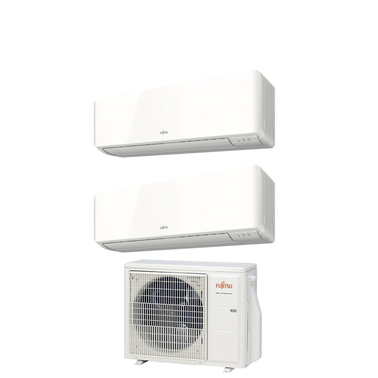 fujitsu climatizzatore condizionatore fujitsu dual split inverter serie km 99 con aoyg18kbta2 r 32 wi fi optional 90009000 novita ean 8059657011343