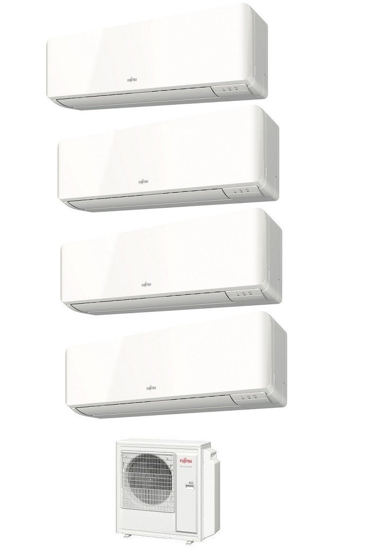 fujitsu climatizzatore condizionatore fujitsu quadri split inverter serie km 77712 con aoyg30kbta4 r 32 wi fi optional 70007000700012000 novita