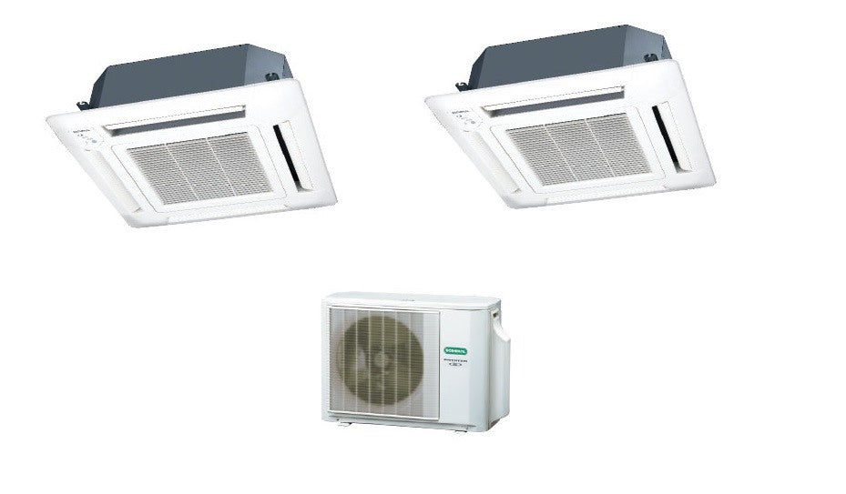 general fujitsu climatizzatore condizionatore dual split inverter cassetta general fujitsu 912 con aohg14lac2 r 410 offerta 900012000