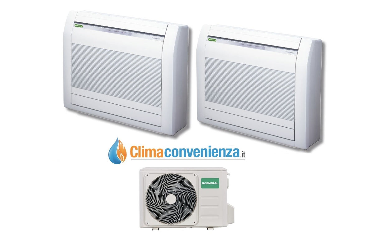 general fujitsu climatizzatore condizionatore dual split inverter pavimento fujitsu general serie lvca 90009000 con aohg18lac2 99 btu