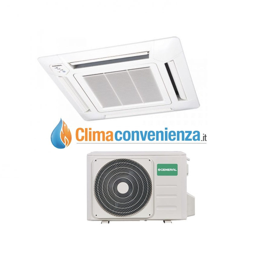 general fujitsu climatizzatore condizionatore fujitsu general cassetta 4 vie inverter 12000 btu auhg12lvlb a 1