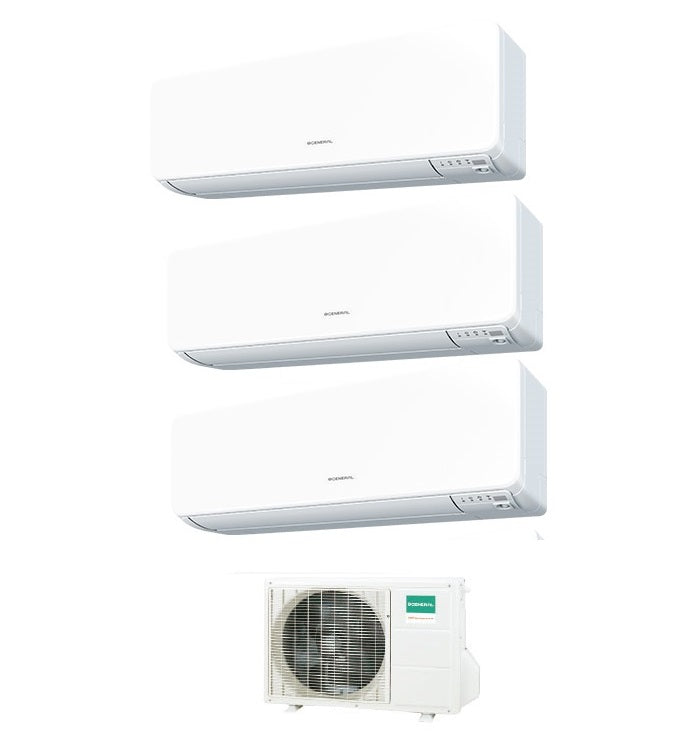 general fujitsu climatizzatore condizionatore general fujitsu trial split inverter kg 700090009000 btu con aohg18kbta3 r 32 wi fi integrato 799