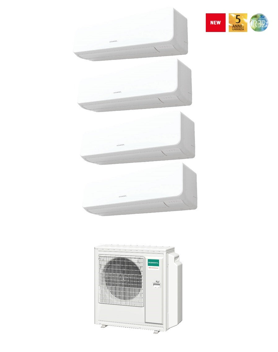 general fujitsu climatizzatore condizionatore quadri split inverter fujitsu general kmta 77712 con aohg30kbta4 r 32 novita wi fi optional