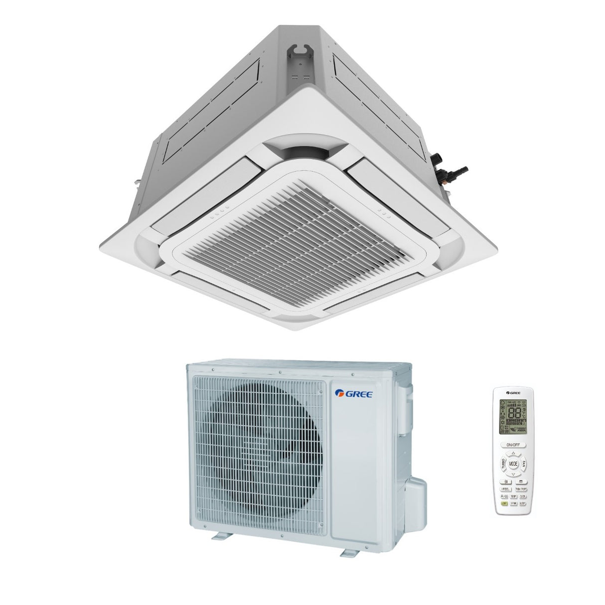 gree climatizzatore condizionatore gree a cassetta a 8 vie 24000 btu gud71ta t r 32 wi fi optional con telecomando e pannello incluso novita