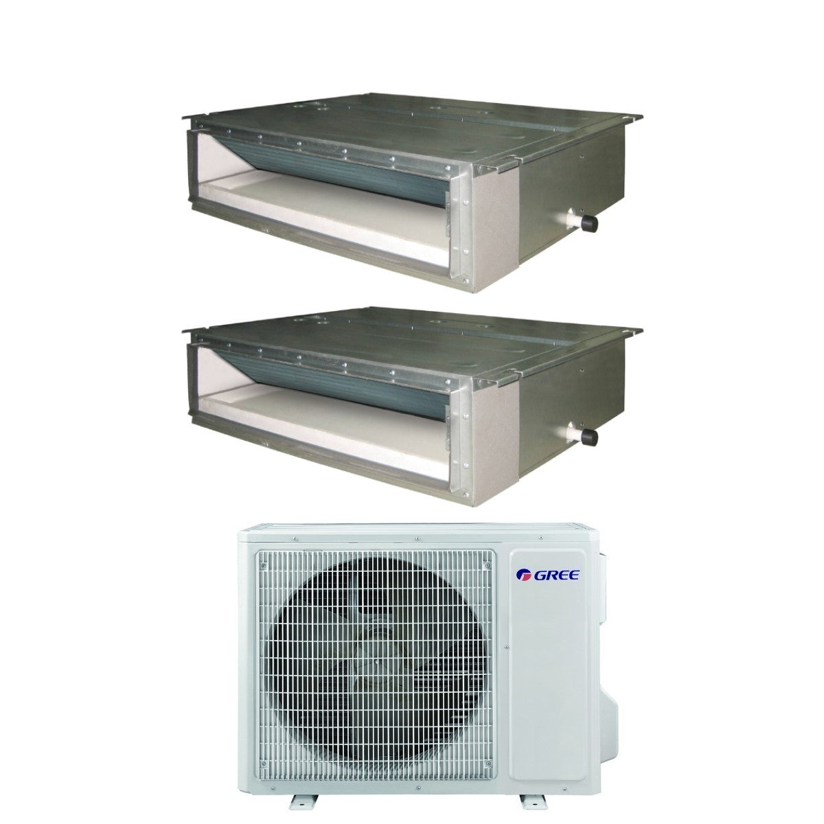 gree climatizzatore condizionatore gree canalizzato dual split inverter 912 con gwhd24nk6oo r 32 900012000