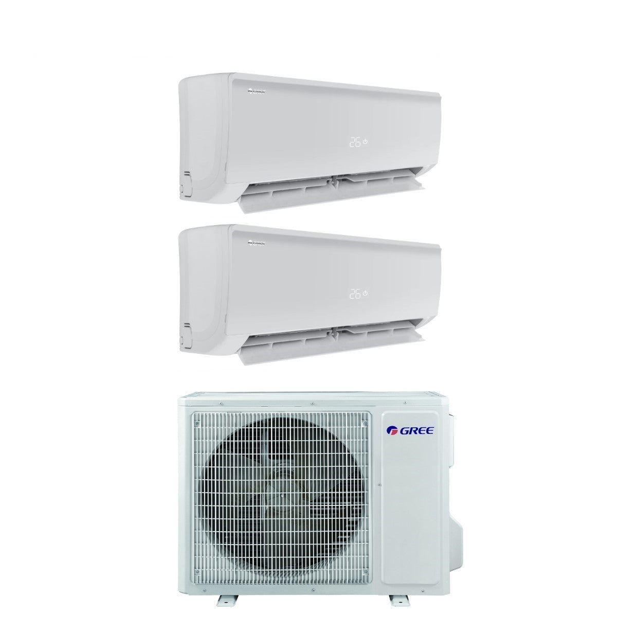 gree climatizzatore condizionatore gree dual split inverter serie bora plus 99 con gwhd14nk6oo r 32 wi fi optional 90009000