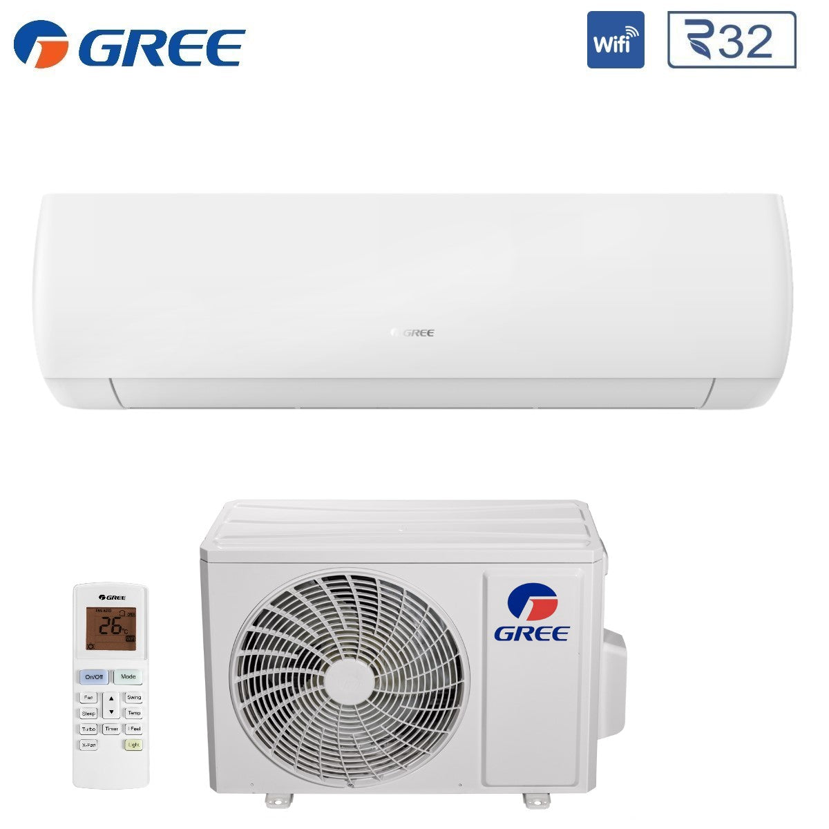 gree climatizzatore condizionatore gree inverter serie muse plus 9000 btu gwh09aga k6dna1ao r 32 wi fi optional aa