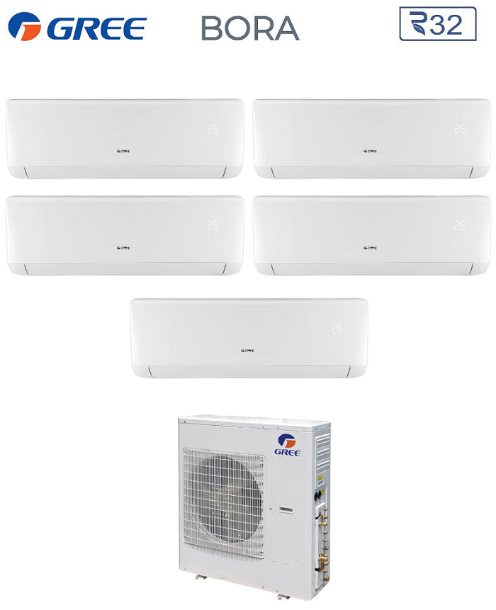 gree climatizzatore condizionatore gree penta split inverter serie bora 999912 gwhd42nk6lo r 32 900090009000900012000