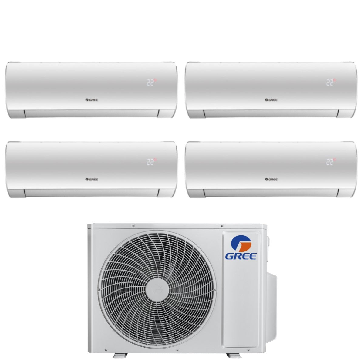 gree climatizzatore condizionatore gree quadri split inverter serie fairy 99912 con gwhd28nk6oo r 32 wi fi integrato 90009000900012000