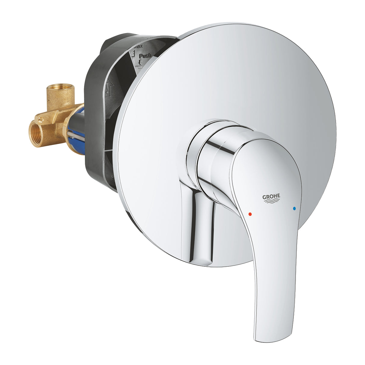 grohe miscelatore monocomando pannello per doccia ad incasso grohe eurosmart 33556002