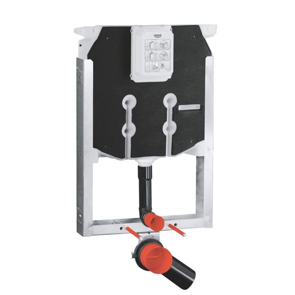 grohe modulo ad incasso grohe per wc sospeso uniset 38729000 doppio scarico 63 453 litri senza placca e canotto