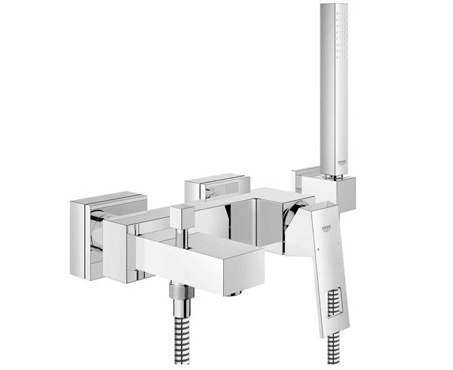 grohe monocomando vasca esterno grohe con doccia serie eurocube modello con attacco duplex flessibile 150 cm codice gr23141 ean 4005176901164