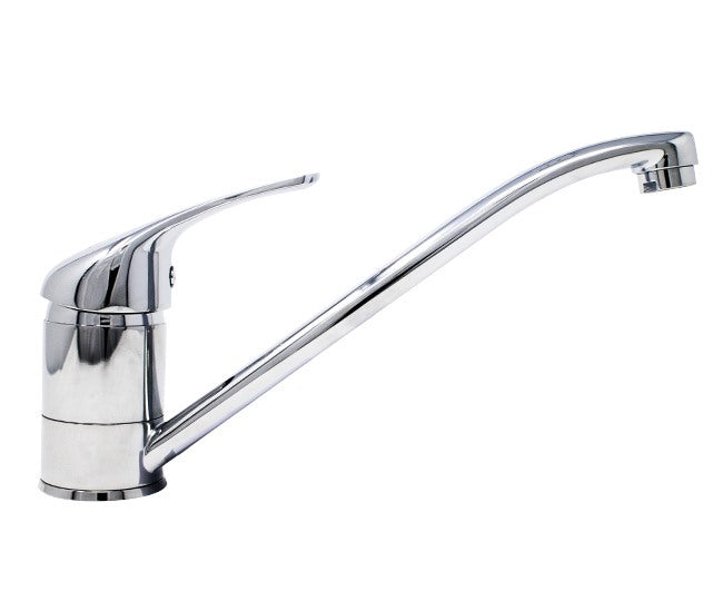 habitat rubinetteria monocomando lavello canna bassa ambra water serie blu made in italy modello cromato codice blu521 ean 8059173991143