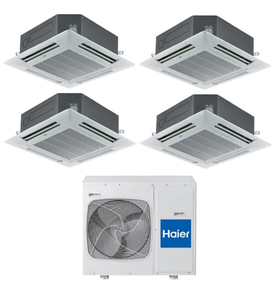 haier climatizzatore condizionatore haier dual split inverter cassetta 9999 con 4u30hs1era r410a 9000900090009000 btu