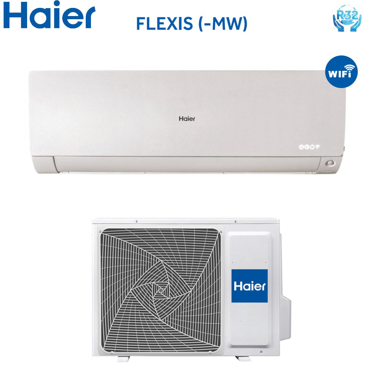haier climatizzatore condizionatore haier inverter serie flexis white 18000 btu as50s2sf1fa mw r 32 wi fi integrato colore bianco ean 8059657001115