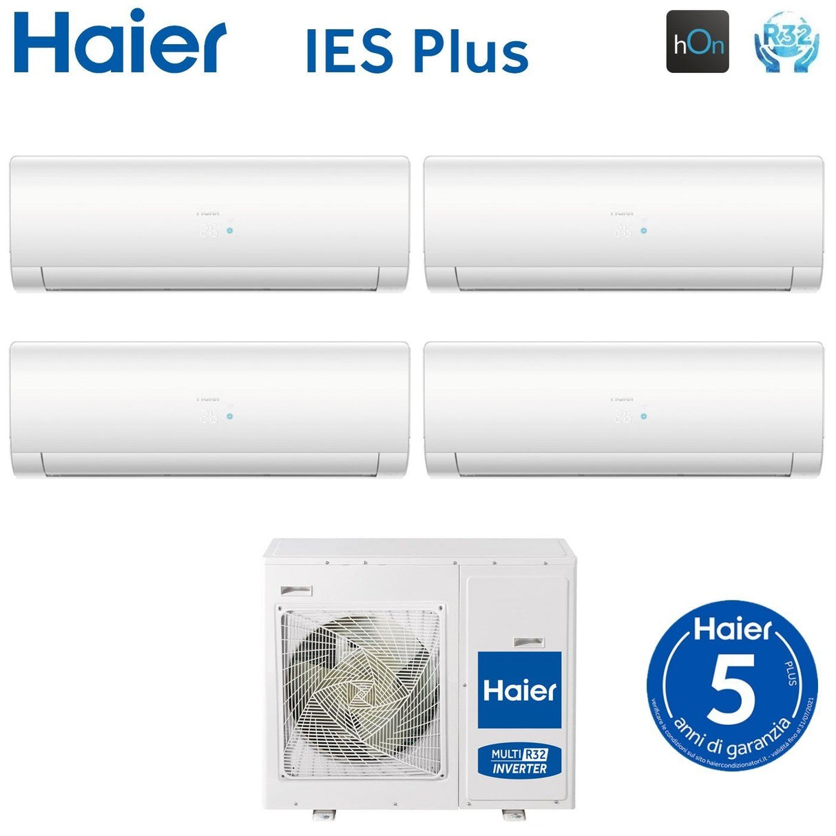 haier climatizzatore condizionatore haier quadri split inverter serie ies plus 77915 con 4u85s2sr3fa r 32 wi fi integrato 70007000900015000 novita