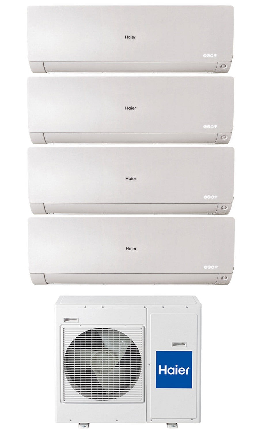 haier climatizzatore condizionatore quadri split inverter haier serie flexis white 7000700070009000 btu con 4u75s2sr2fa wifi integrato r 32 wi fi 7779 novita