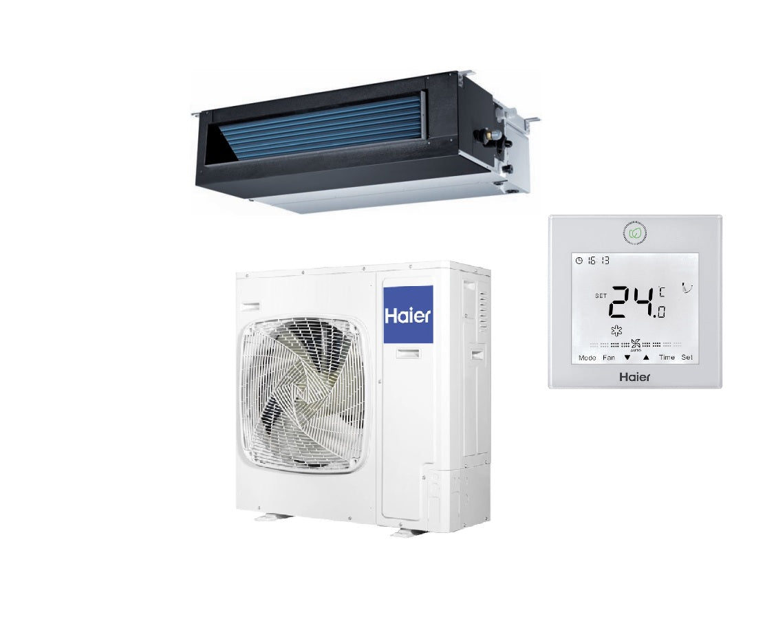 haier offerta climatizzatore condizionatore haier inverter canalizzato smart power media prevalenza 30000 btu adh090m1erg r410a a completo di comando a filo