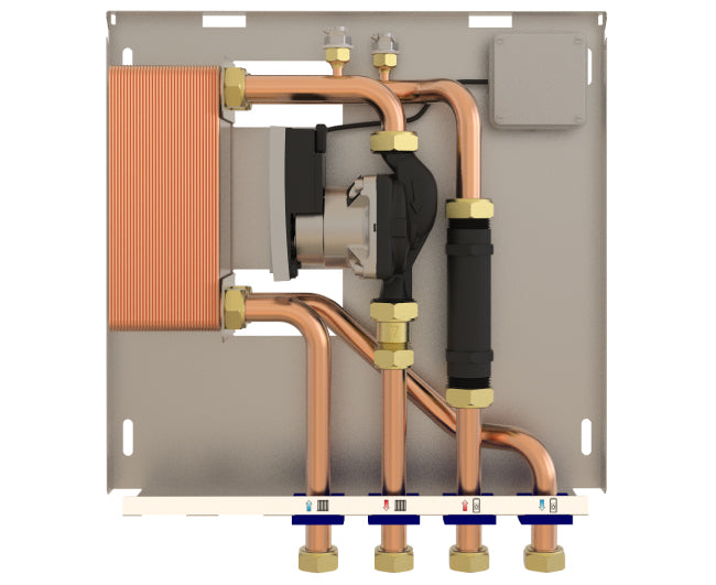 hidro box modulo di separazione hidro box caldaia biomassa per gestione riscaldamento 30 piastre 1 pompa hb30m codice 128111 ean 8054602000465