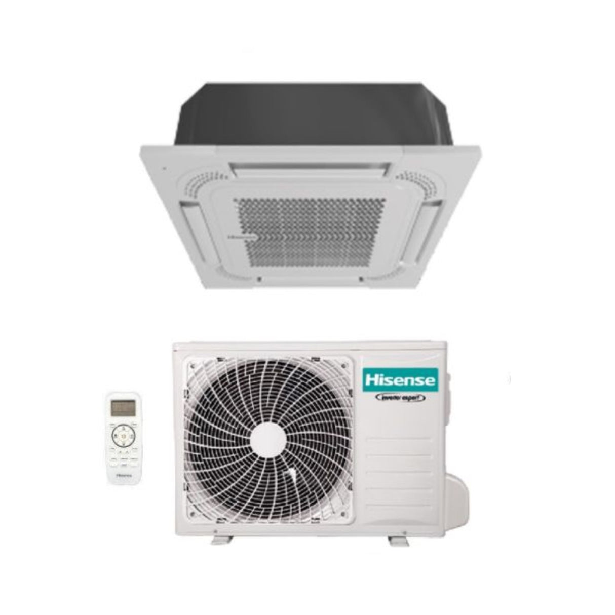 hisense climatizzatore condizionatore hisense a cassetta 18000 btu act52ur4rca4 r 32 wi fi optional con telecomando e pannello