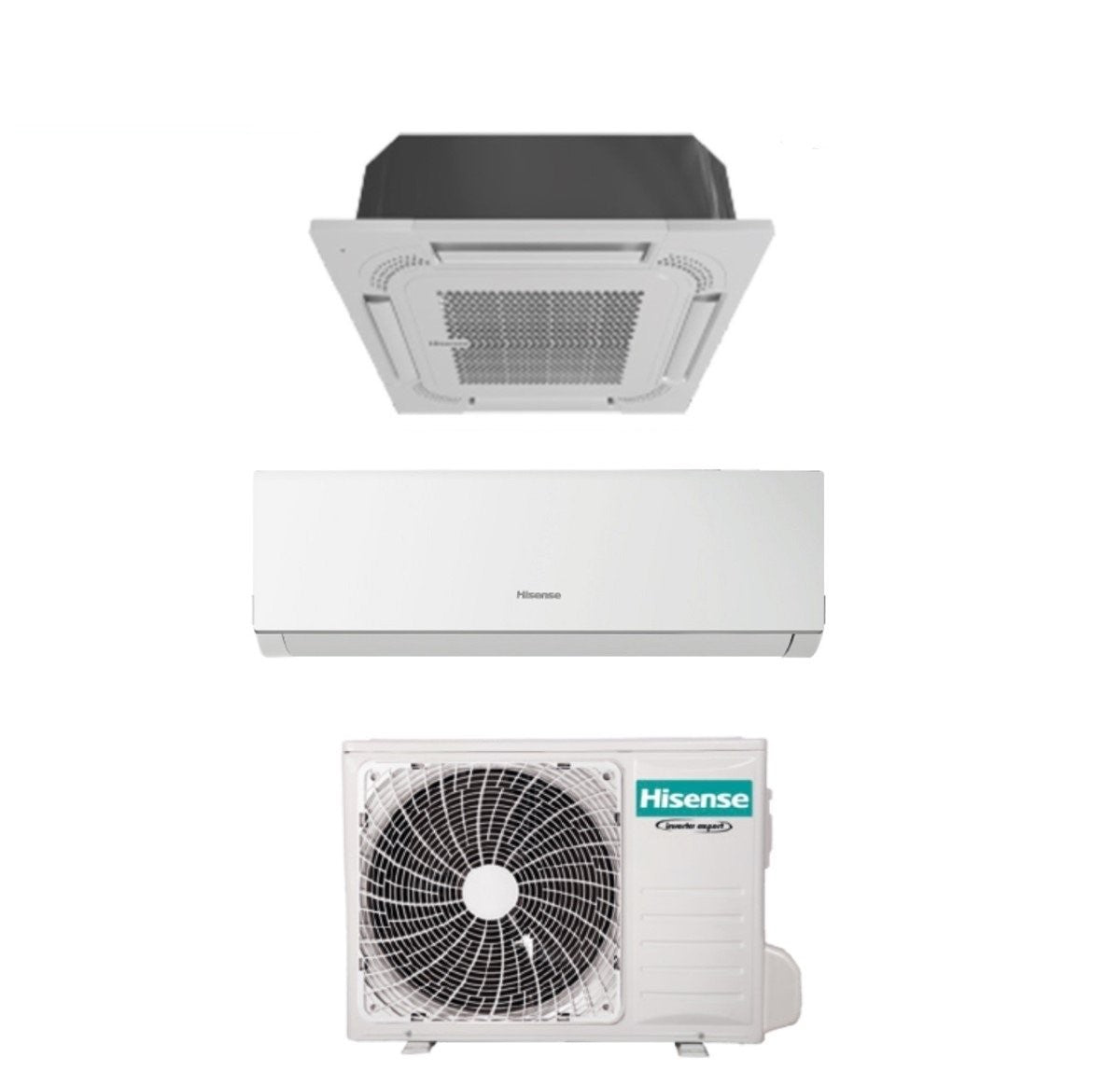 hisense climatizzatore condizionatore hisense dual split a cassetta 9000 new comfort 7000 con 2amw42u4rgc r 32 wi fi optional 90007000 con telecomando e pannello incluso novita