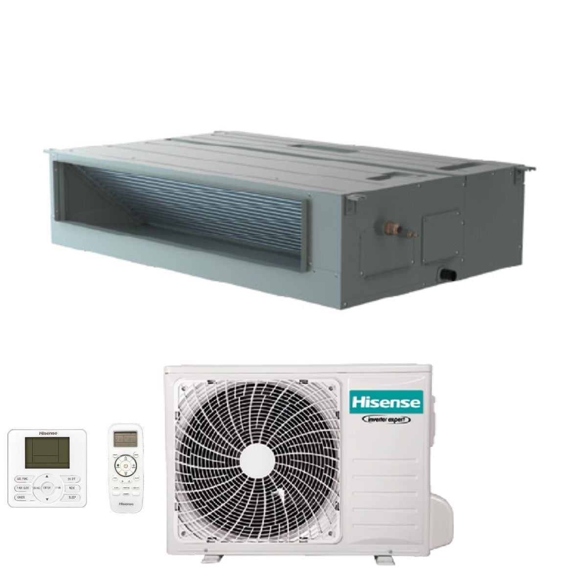 hisense climatizzatore condizionatore hisense inverter canalizzato canalizzabile 36000 btu aud105ux4rdh5 r 32 wi fi optional con telecomando di serie e cablato novita