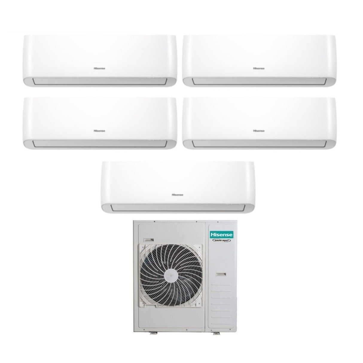 hisense climatizzatore condizionatore hisense penta split inverter serie energy pro 999912 con 5amw125u4rta r 32 wi fi integrato 900090009000900012000 novita