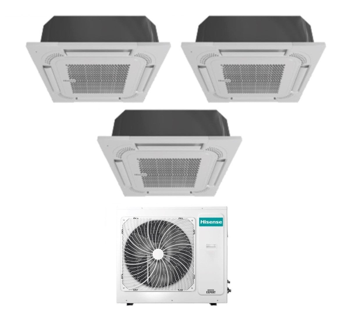 hisense climatizzatore condizionatore hisense trial split a cassetta 121818 con 4amw105u4raa r 32 wi fi optional 120001800018000 novita
