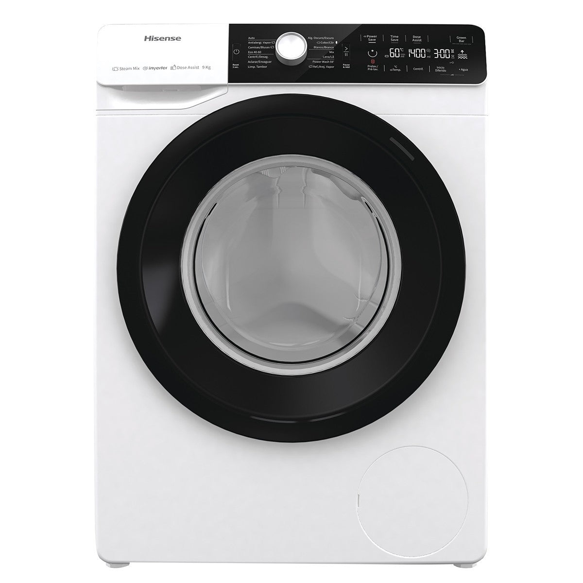 hisense lavatrice a carica frontale hisense 9 kg wfga90141vm 1400 giri classe b ean 3838782459535