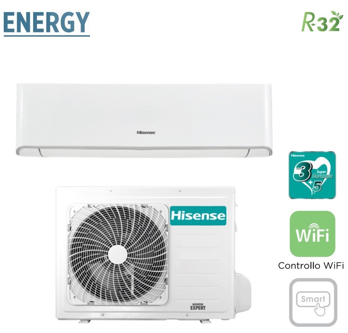 hisense offerta climatizzatore condizionatore hisense inverter serie energy 12000 btu tq35xe0bg r 32 wi fi integrato classe aa
