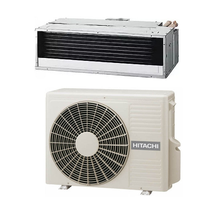 hitachi climatizzatore condizionatore hitachi inverter canalizzato bassa prevalenza 9000 btu rad 25rparac 25npa con comando infrarossi e ricevitore spx rcka r 410