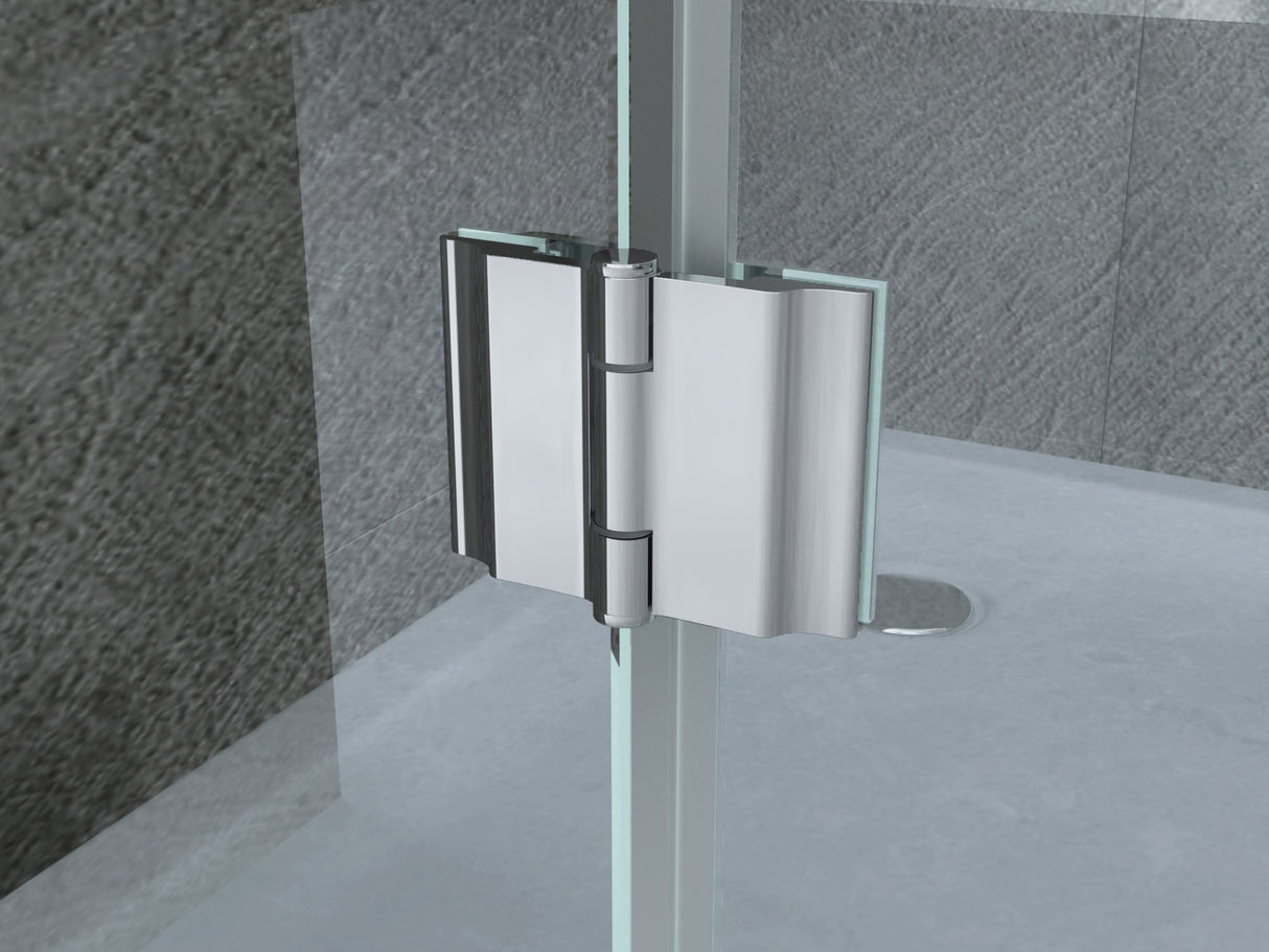 idrom box doccia in cristallo modello 049 8mm con apertura a battente verso lesterno varie misure disponibili