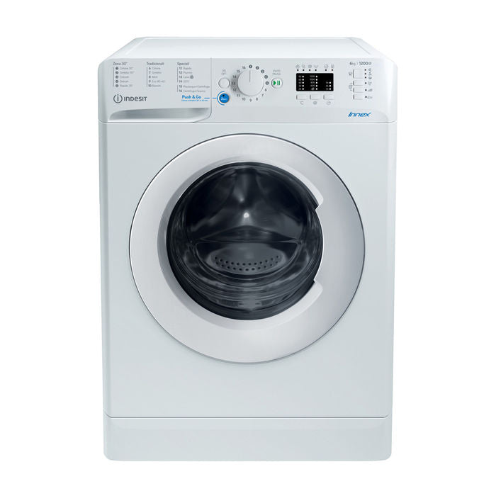 indesit lavatrice a carica frontale indesit 6 kg 1200 rpm classe energetica f bwsa61251witn