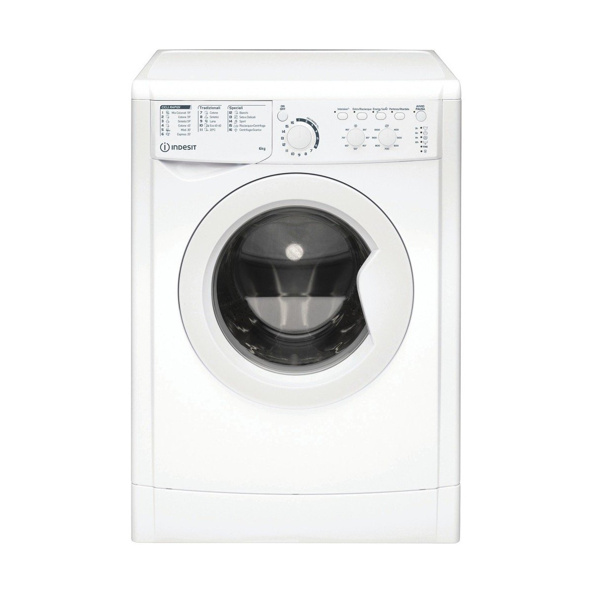 indesit lavatrice a carica frontale indesit 6 kg ewc 61051 w it n 1000 giri classe f ean 8050147619742
