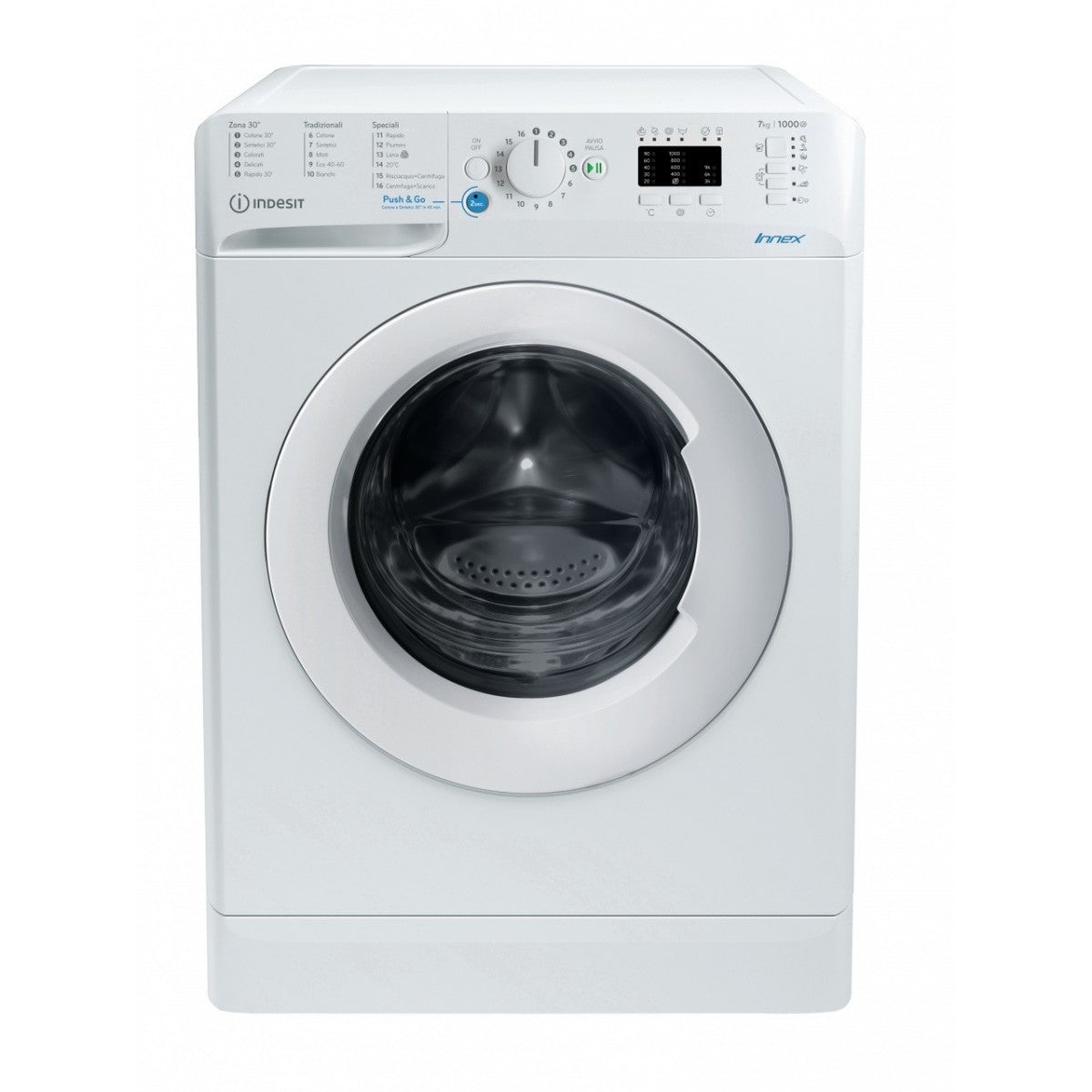 indesit lavatrice a carica frontale indesit 7 kg bwsa 71051 w it n 1000 giri classe e ean 8050147624302