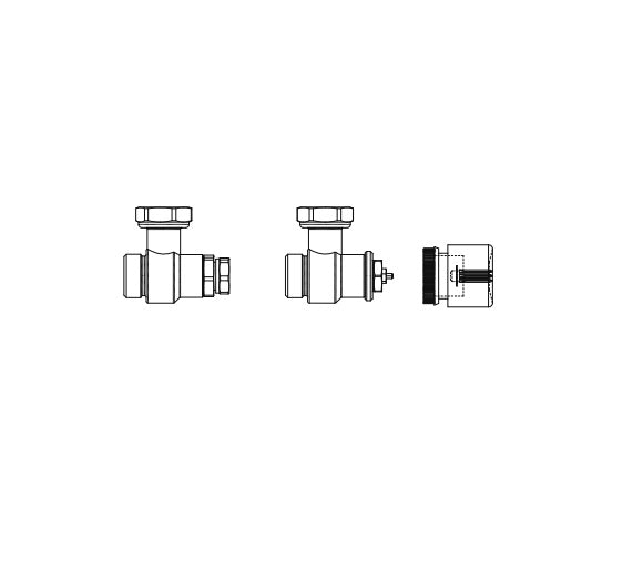 innova innova gruppo valvola 2 vie manuale per ventilconvettori fan coil filomuro e filomuro incasso i20686ii
