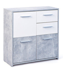 inter link mobiletto inter link buffet nicolus 3 ante 2 cassetti marmobianco