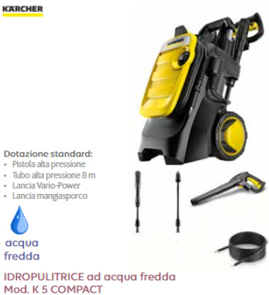 karcher idropulitrice karcher modello k5 compact 98493