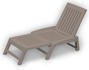 keter lettino pieghevole orfeo in resina antiurto tortora