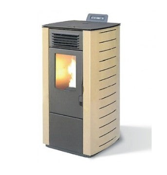 king stufa a pellet 10 kw modello king 118 sabbia per ambienti fino a 100 mq new