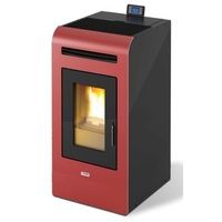 king stufa a pellet king 16 kw 155 bordeaux nuovo modello