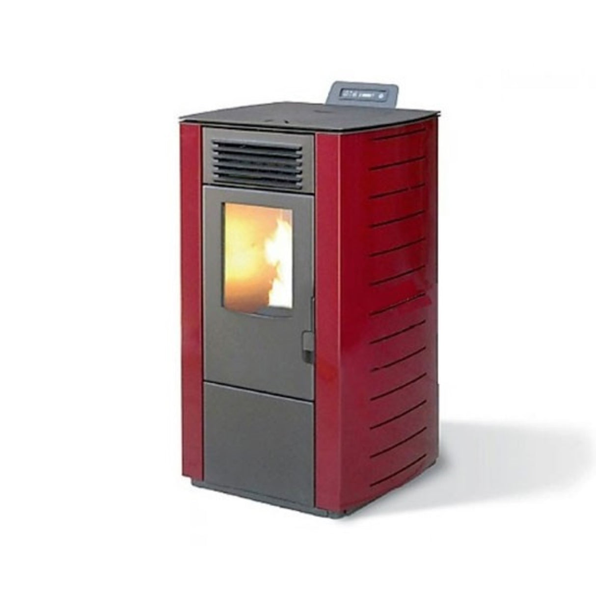 king stufa a pellet king 98 kw 9 bordeaux per ambienti fino a 80 mq new