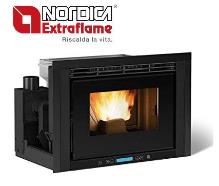 la nordica inserto camino a pellet ventilato la nordica modello comfort p70 h49 97 kw