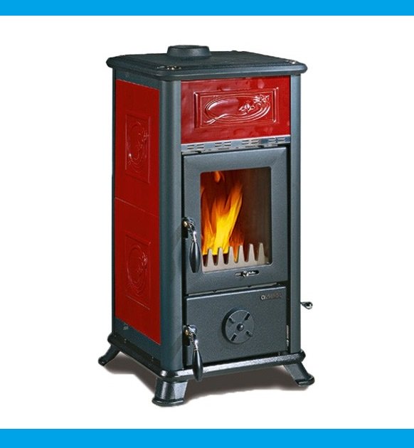 la nordica stufa a legna in ghisa la nordica extraflame mod dorella l8 x 68 kw bordeaux