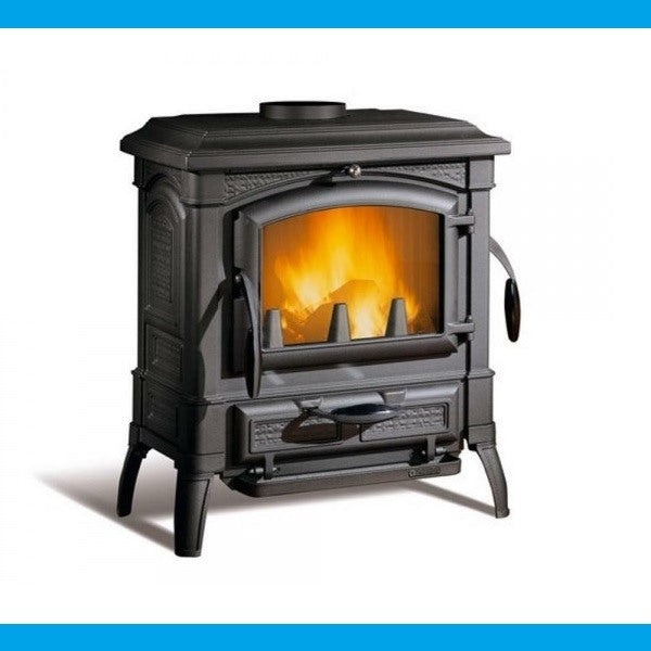 la nordica stufa a legna in ghisa smaltata la nordica extraflame mod isetta evo 77 kw antracite